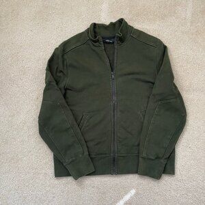 American Giant Moto Full Zip Jacket - XL - Dark Forest Green